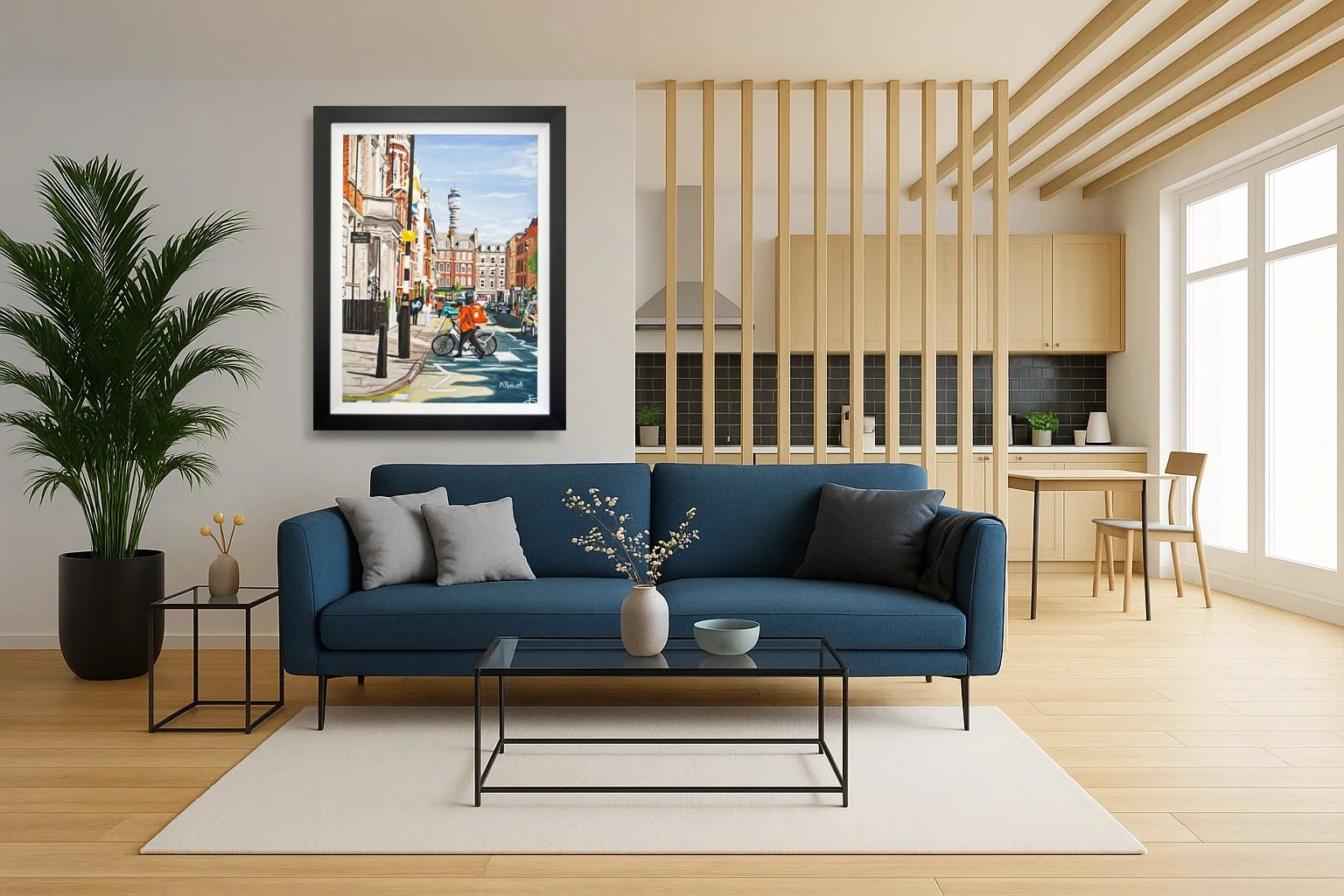 Paddington Street Marylebone Acrylic Illustration of the High Street