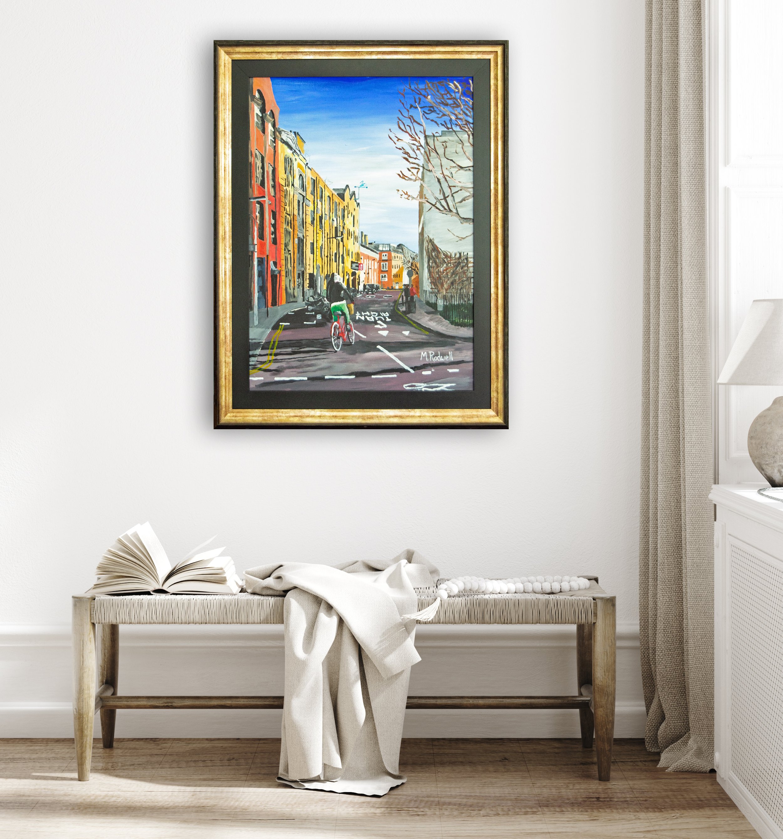 Bermondsey Street, Bermondsey London Impressionist High Street Painting for Sale
