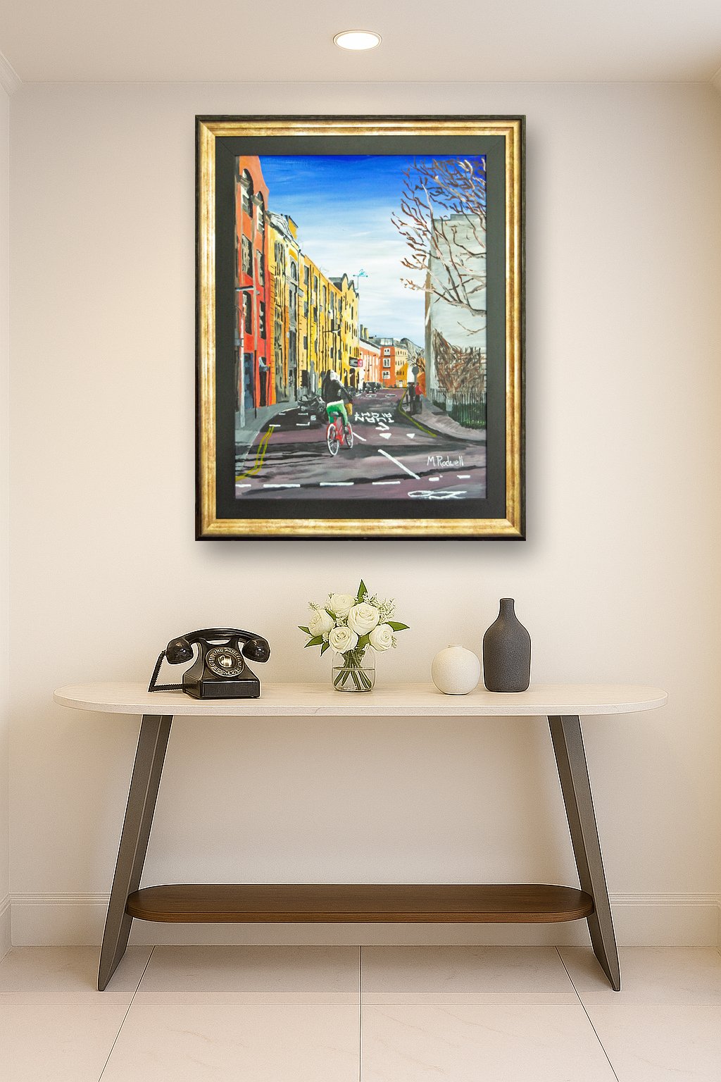 Tanner Street Bermondsey Impressionist Acrylic Painting For Sale