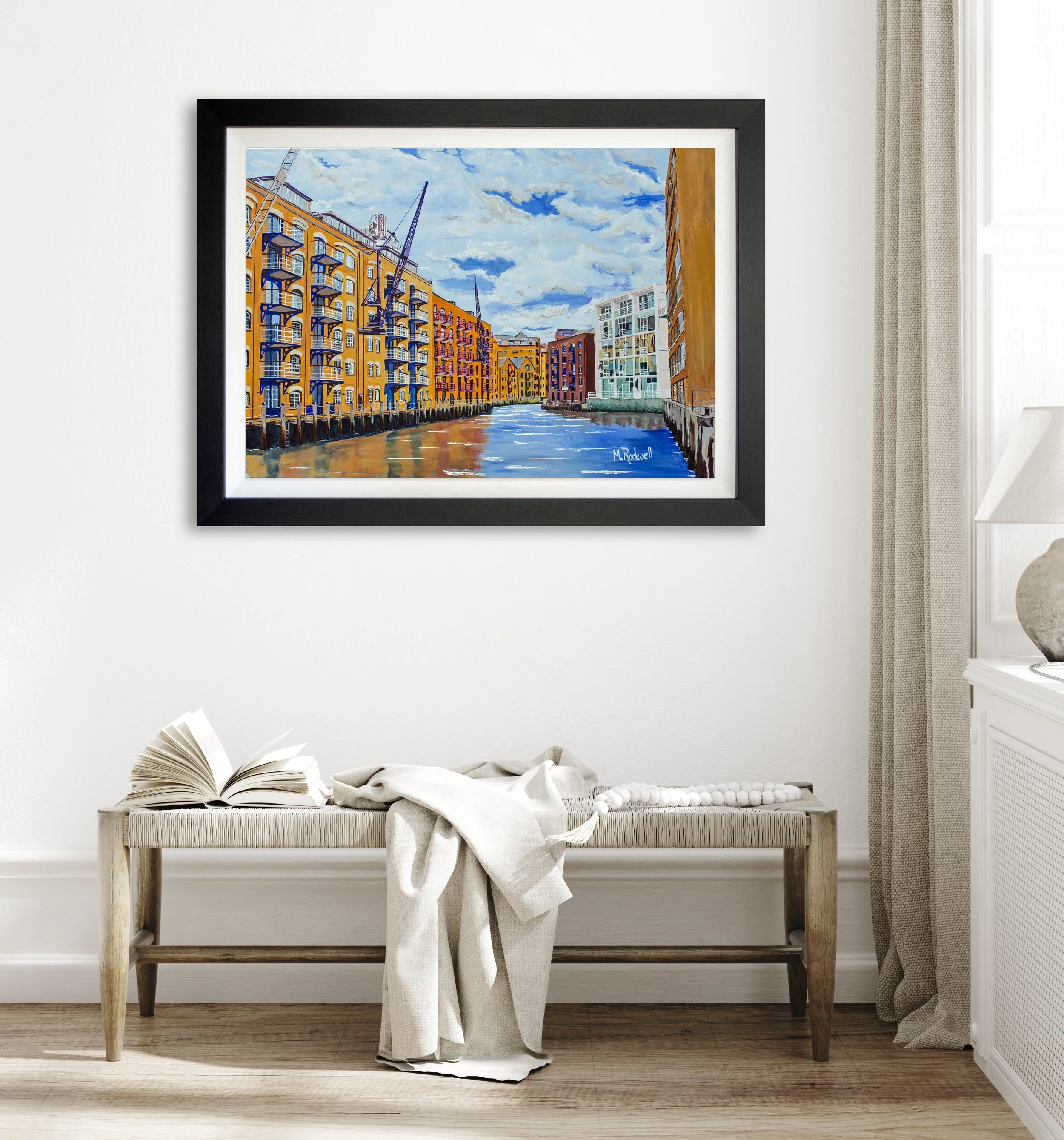 Acrylic Painting of St Saviours Dock