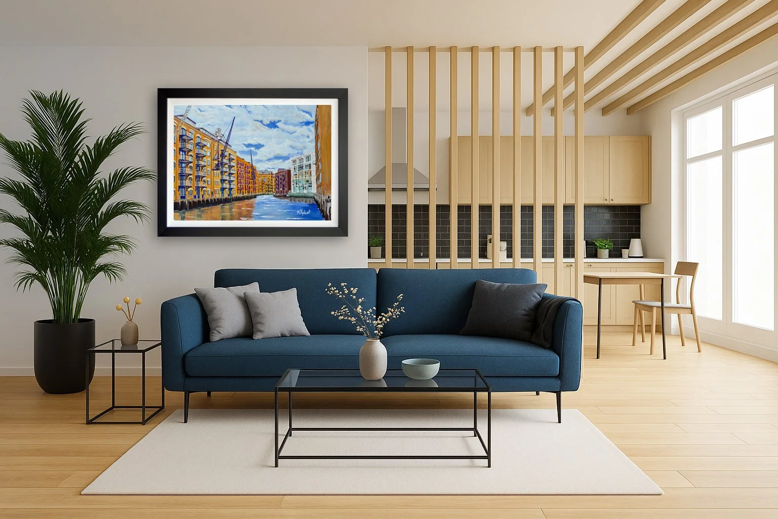 Impressionist Painting of St Saviours Dock