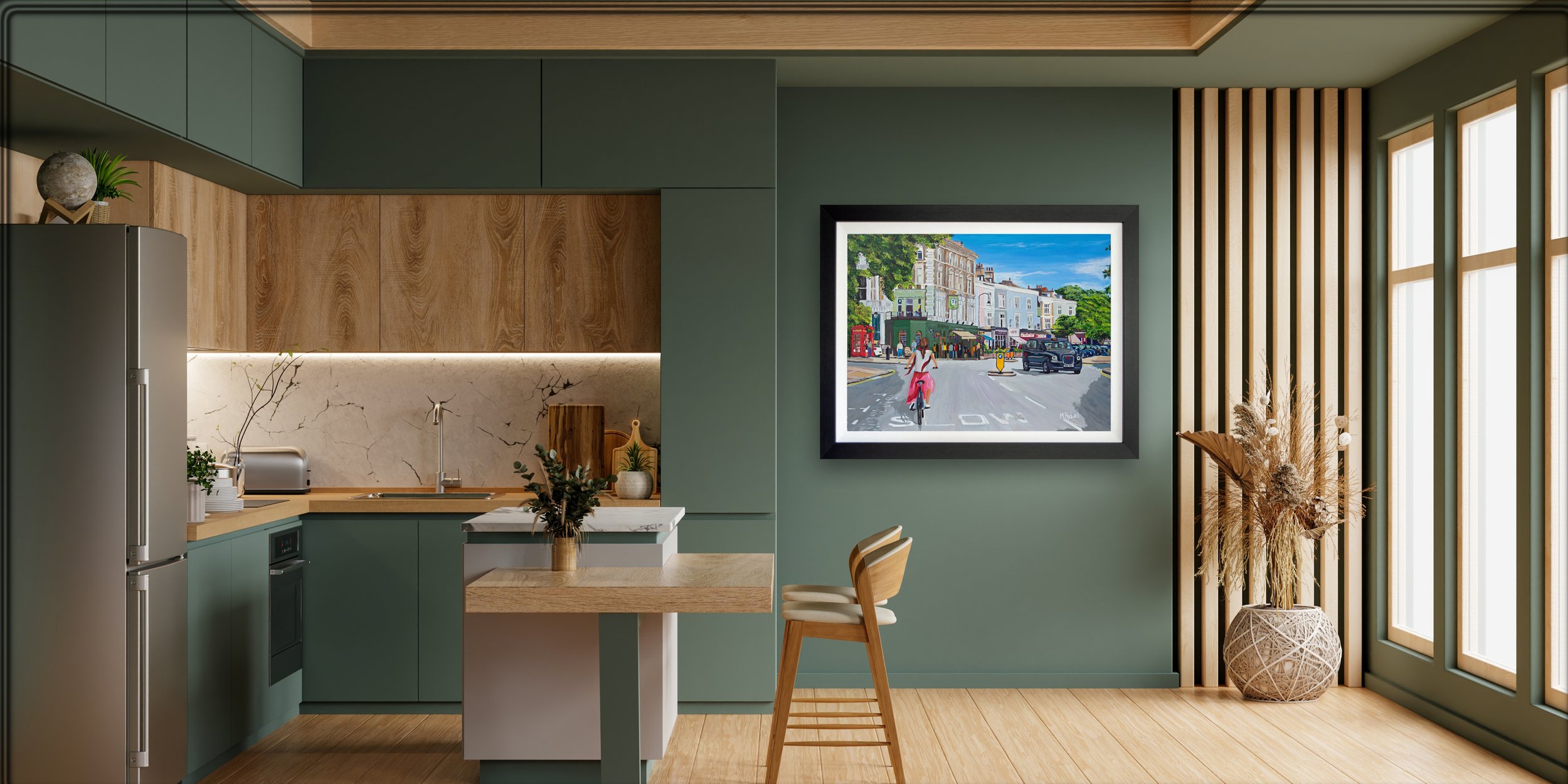 Kitchen Scene - Original Paintings 2026 Primrose Hill.jpg
