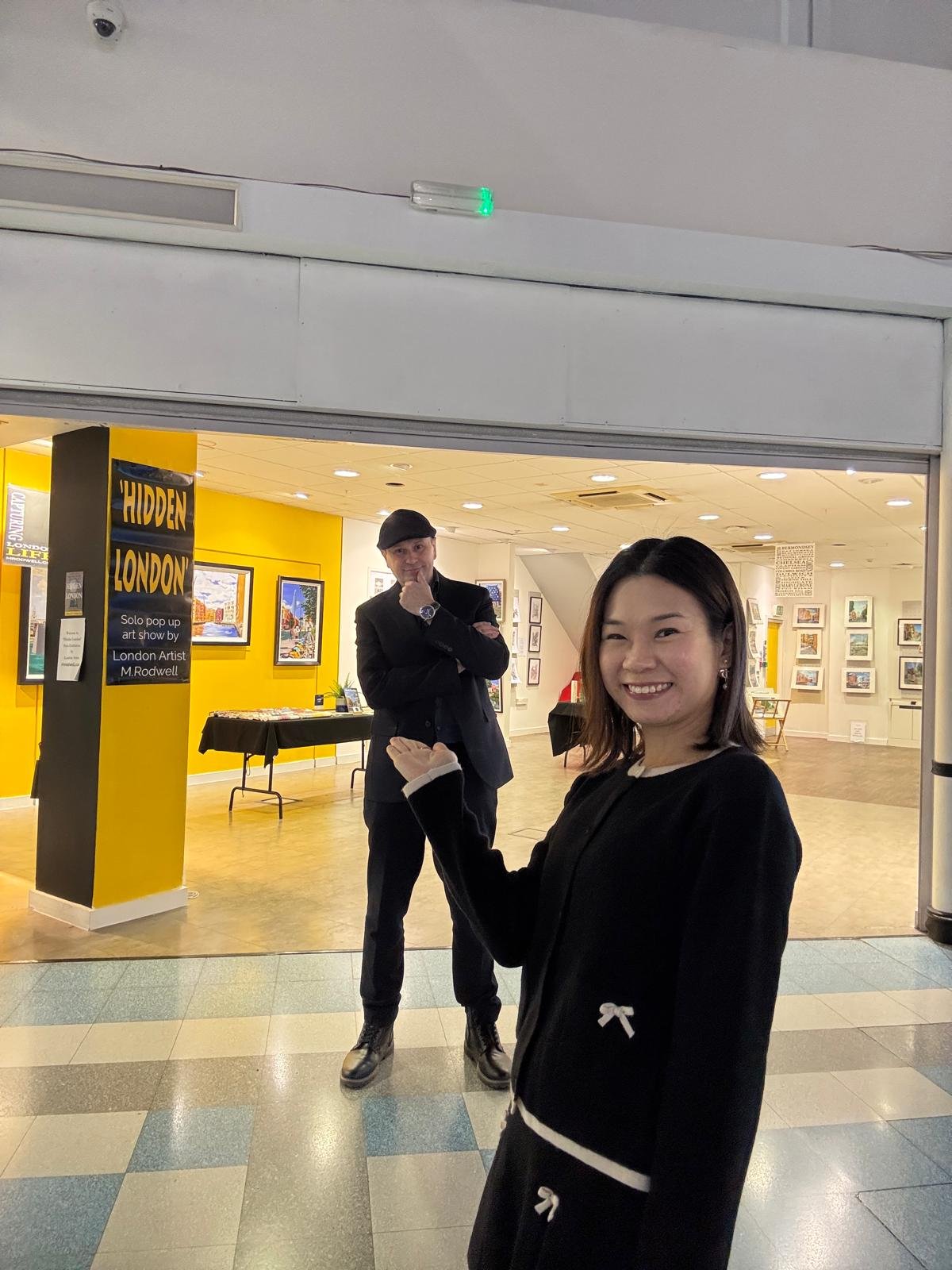 M.Rodwell and Wife at Hidden London Exhibition