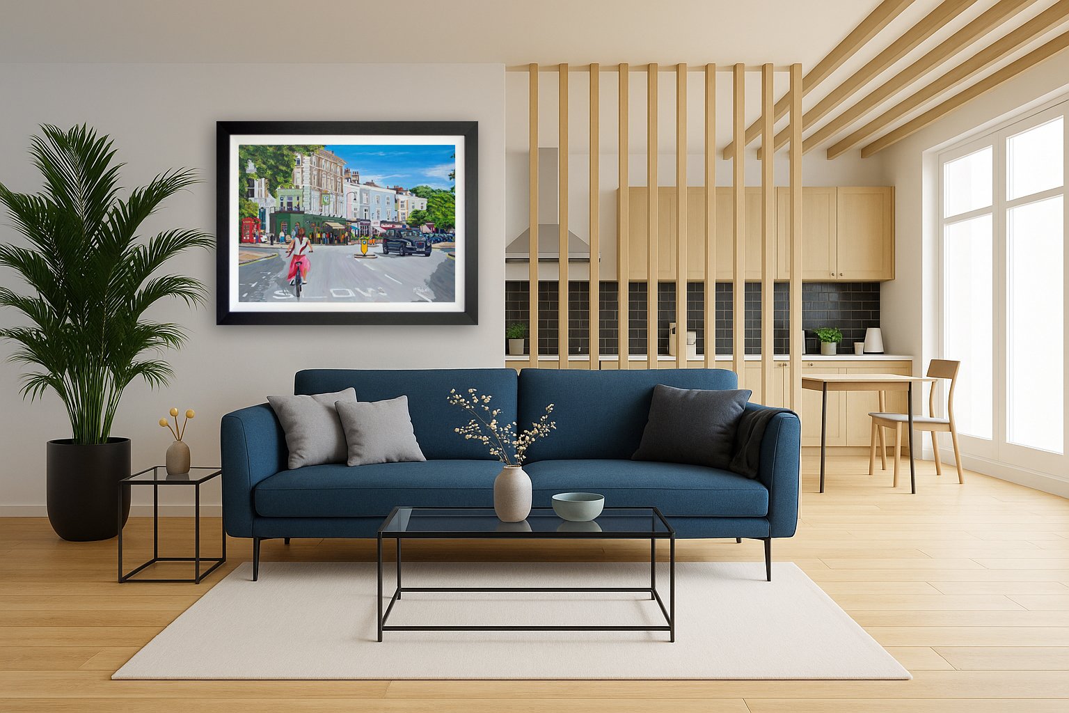 Primrose Hill Original Painting for Sale.  Livingroom Interior Inspiration