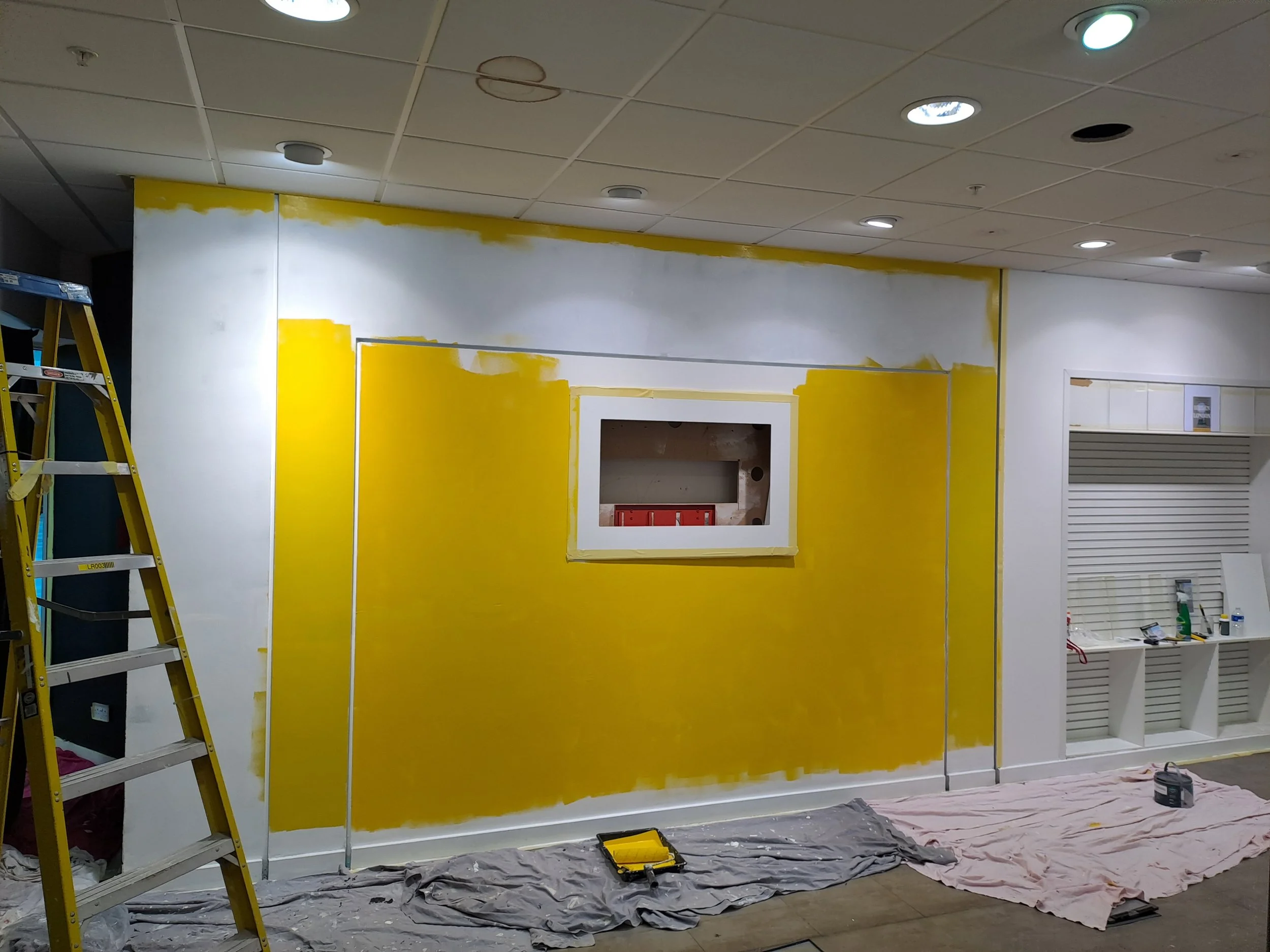 M.Rodwell Painting the Shop Walls