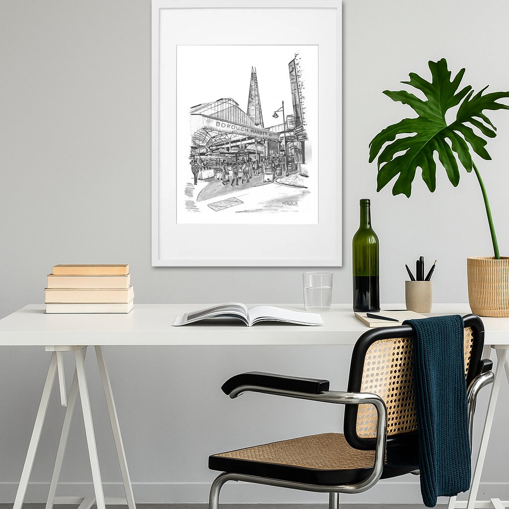 borough Market Black and White Print.jpg