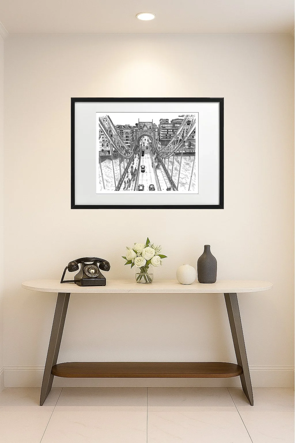 Tower Bridge Black Frame Console.jpg