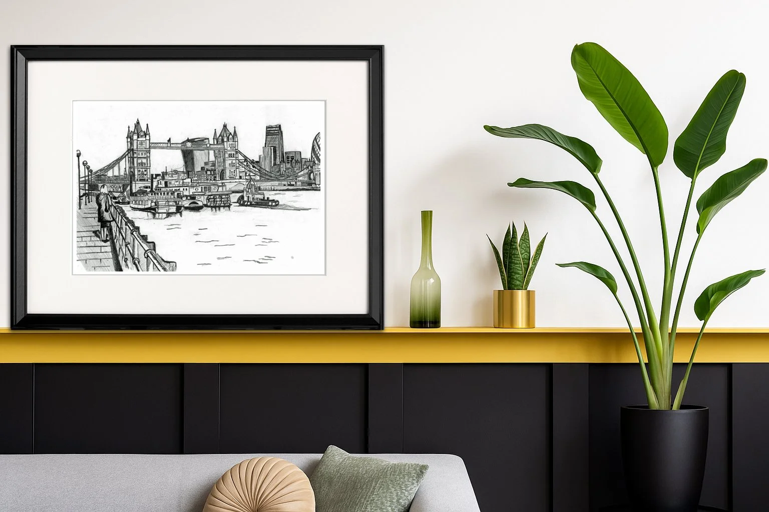 Tower Bridge Lady Pencil Print1.jpg