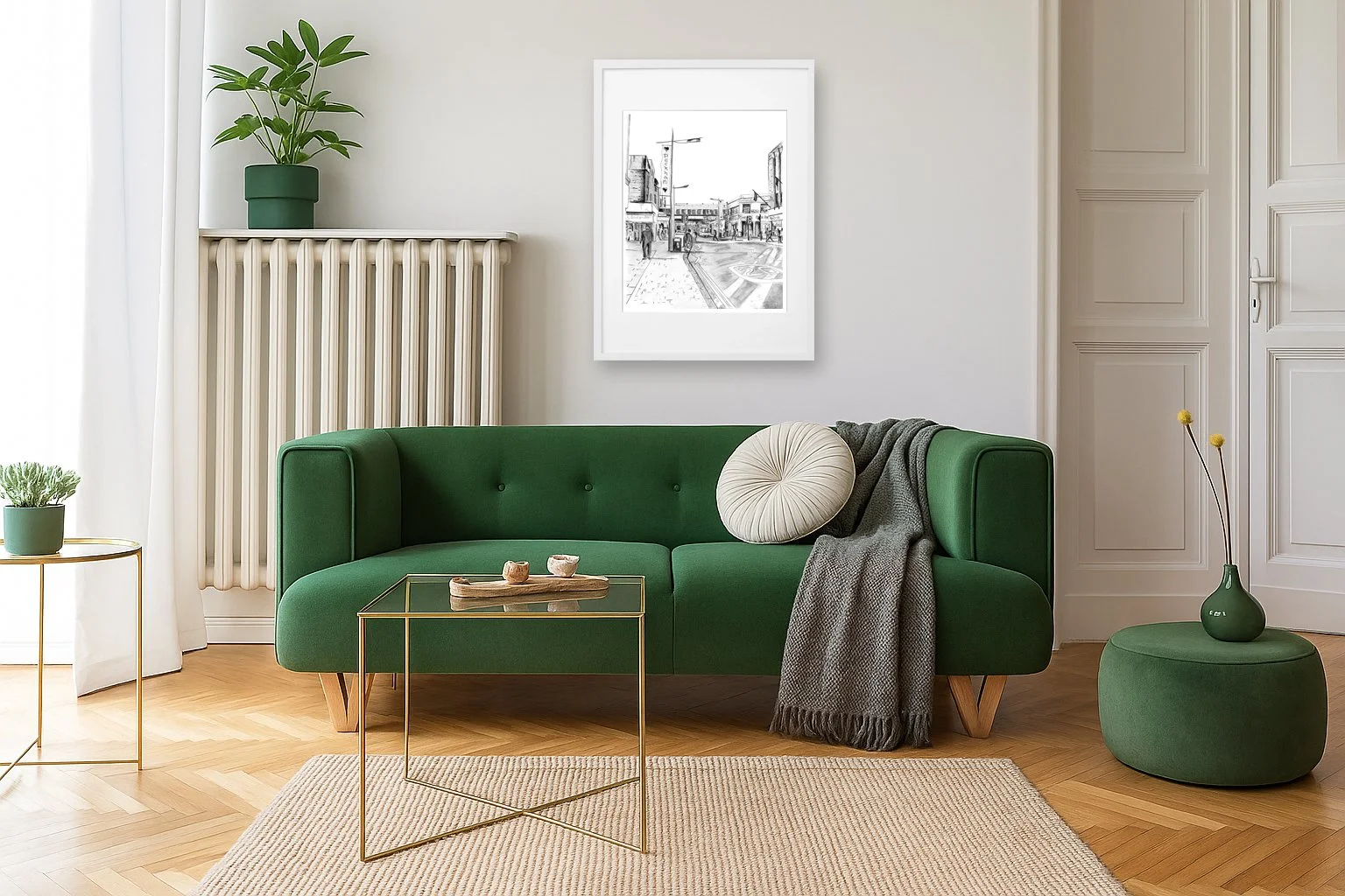 Peckham High Street Green Sofa.jpg