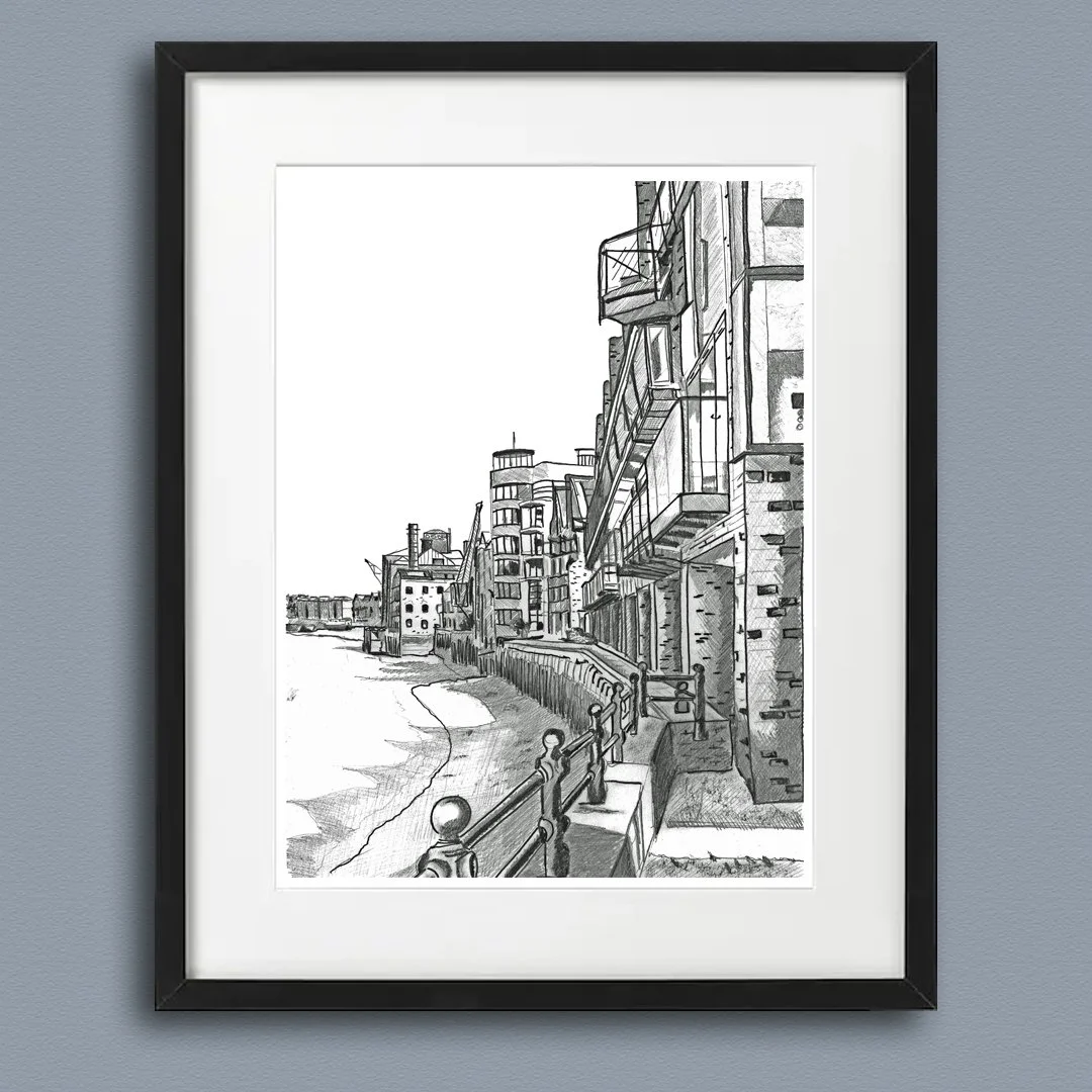 Rotherhithe Globe Wharf Framed Print 2026.jpg