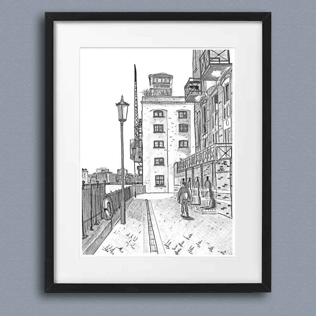 Rotherhithe Bermondsey 2026 Framed Print.jpg