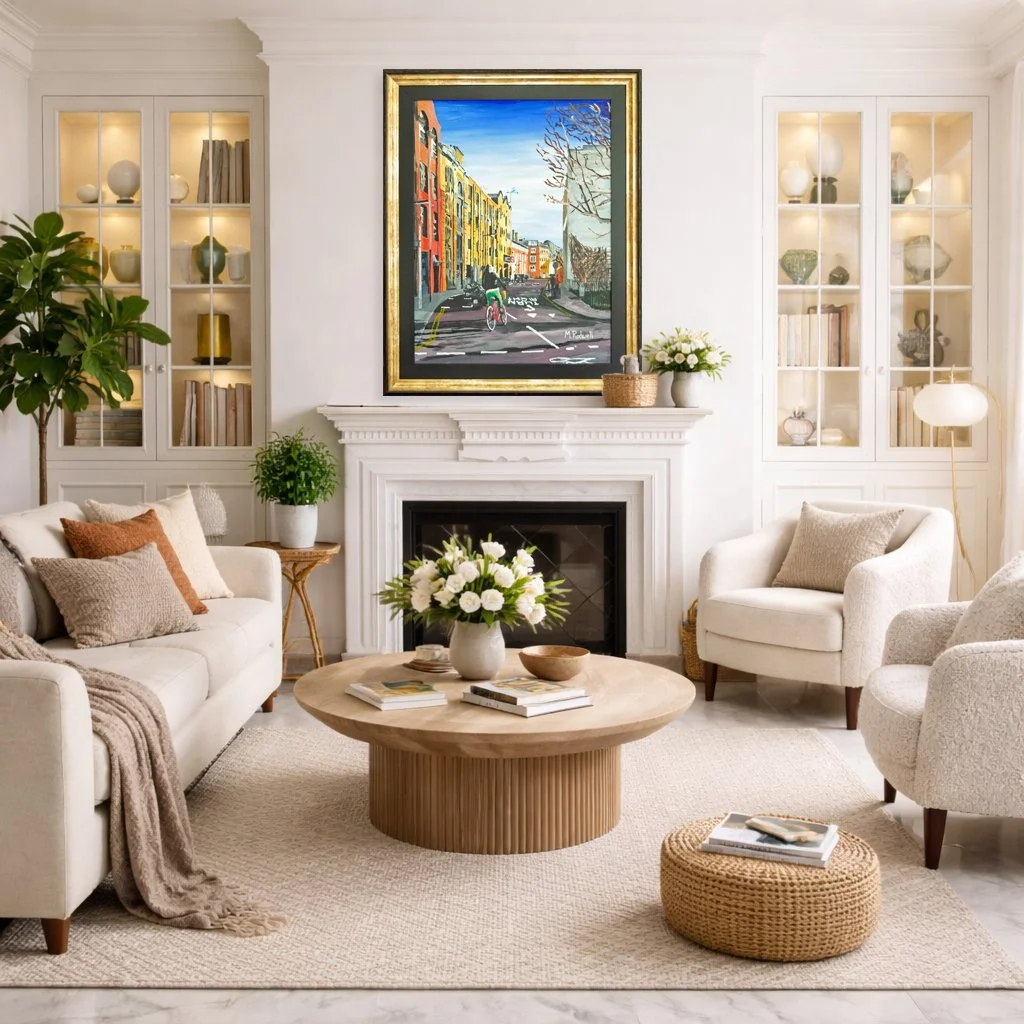 Tanner Street Original Acrylic Painting for Sale.  Interior Ideas for the Home with Original Artwork