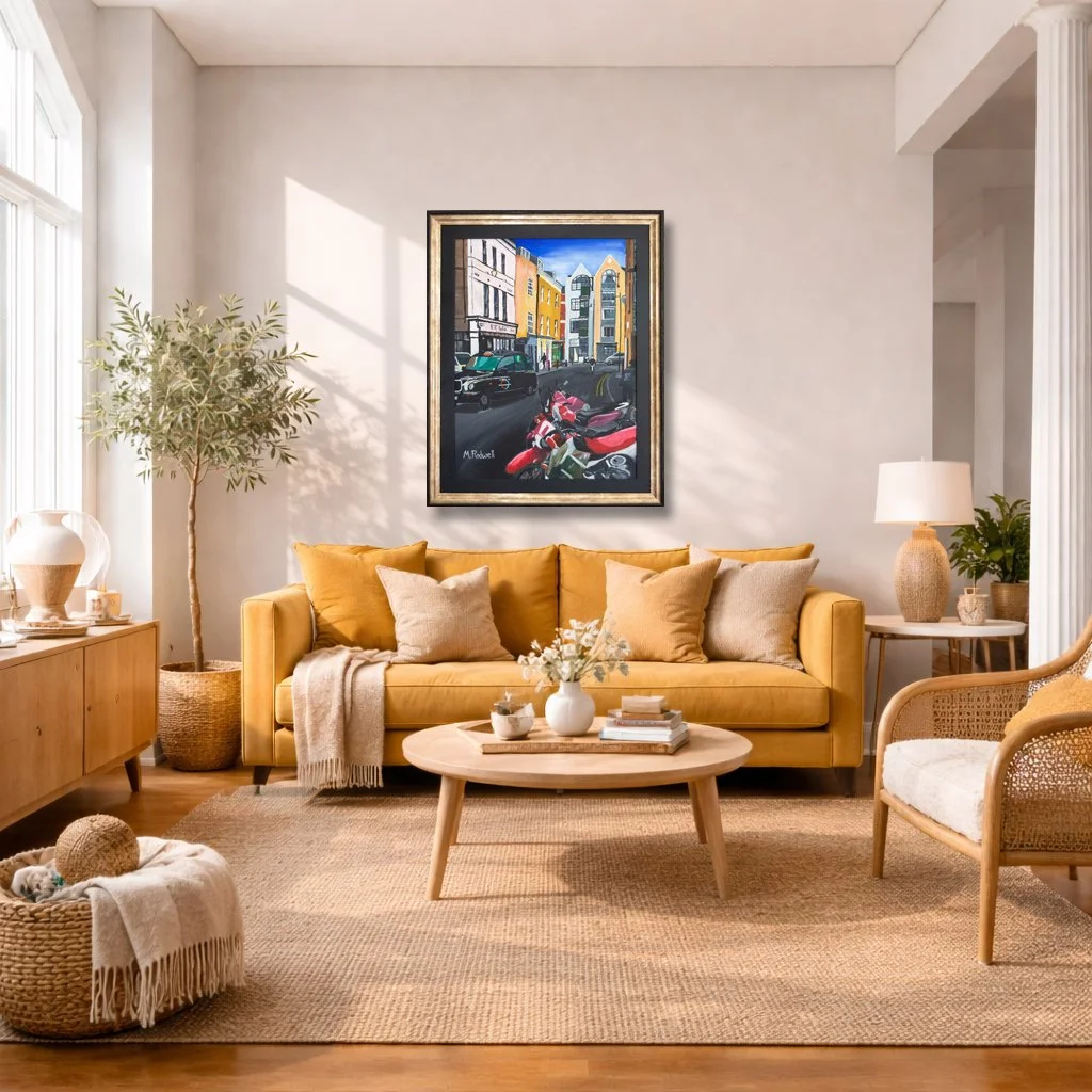 Morocco Street Original Painting For Sale.. Home Livingroom Solutions