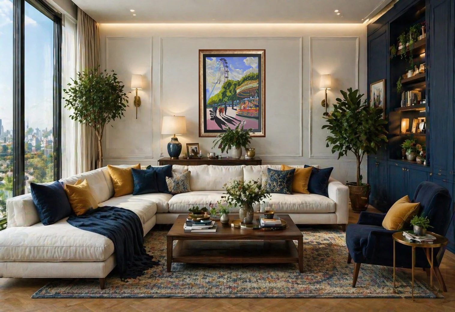 London Eye Acrylic Painting - Home Interior Design Ideas and Artwork