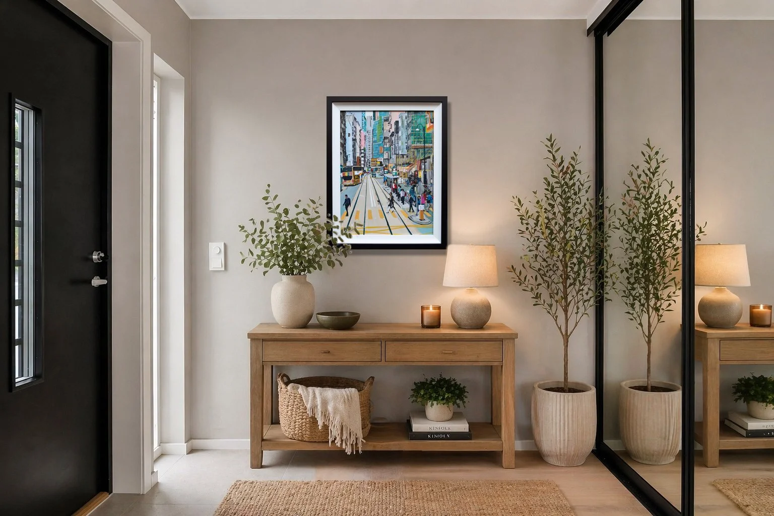 Hong Kong Sai Ying Pun - Impressionist Illustration Painted with Acrylic onto Canvas Board