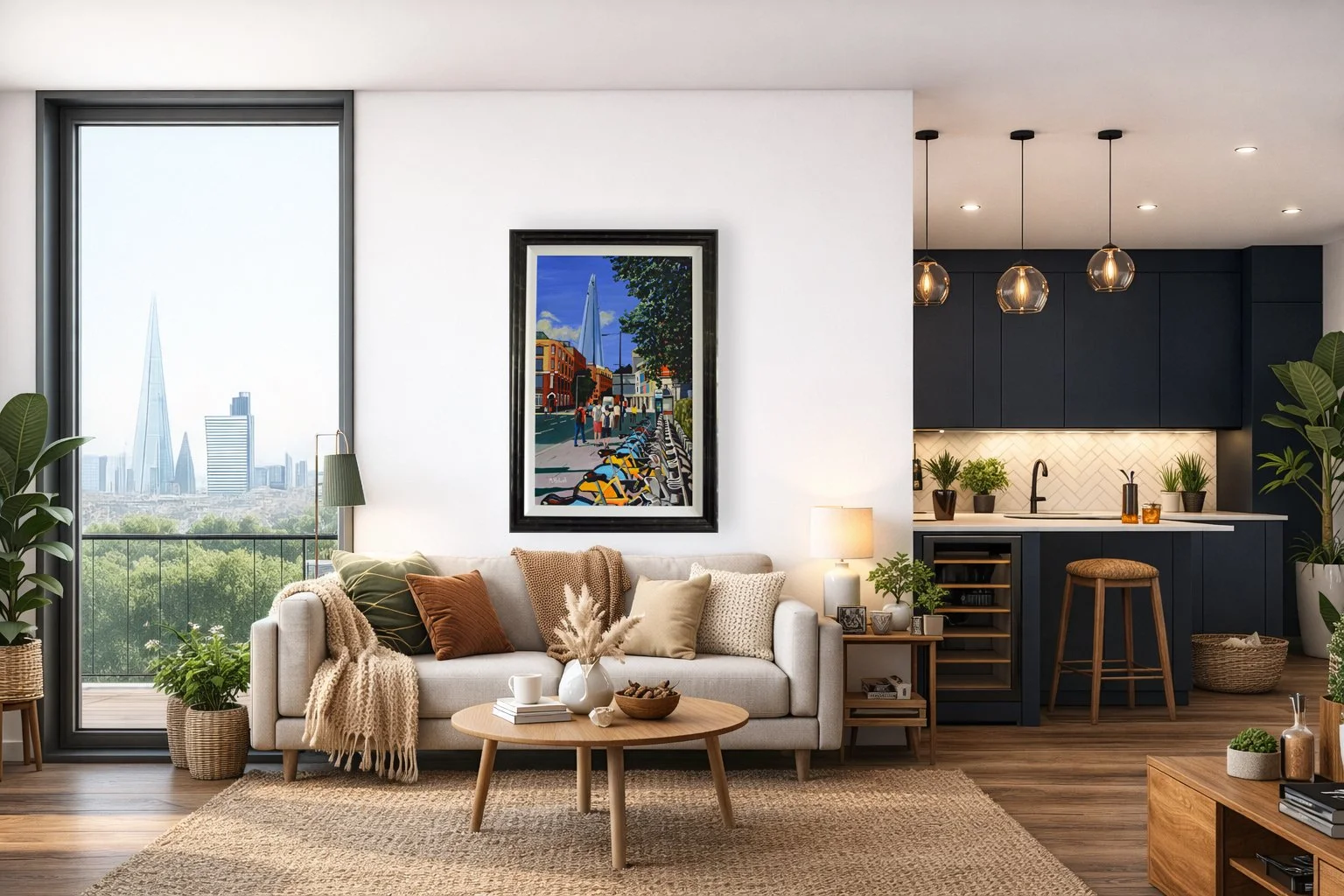City Apartment - Artwork The Shard Illustration
