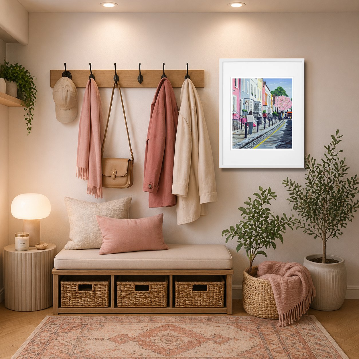 Bywater Street Chelsea Print - Hanging in Hallway