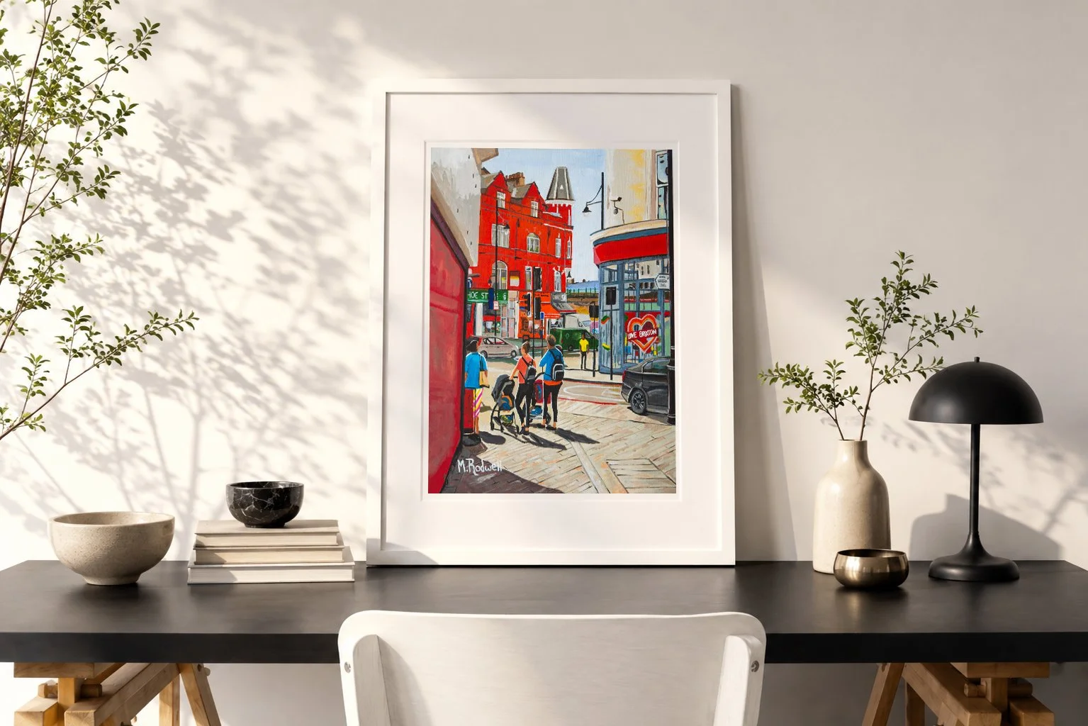 Brixton High Street - Ladies Walking Print