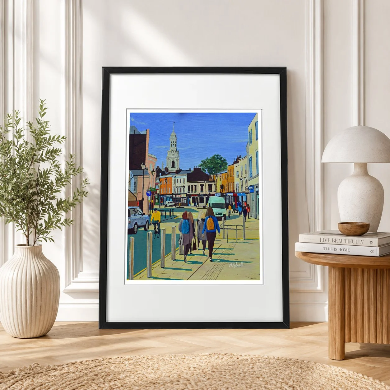 Greenwich Alfege Church and Market Print.jpg