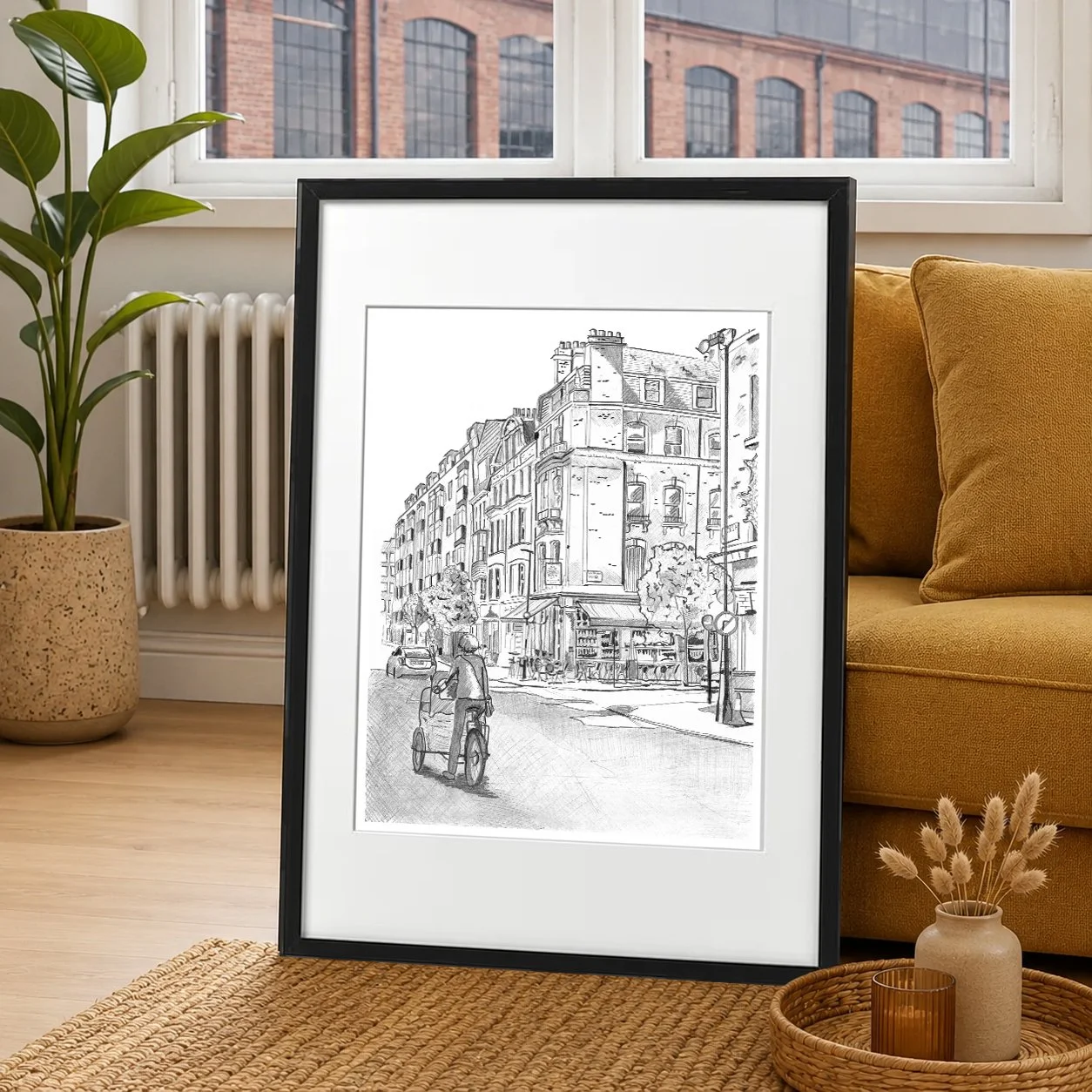 New Cavendish Street School Run Print by Magnus Rodwell