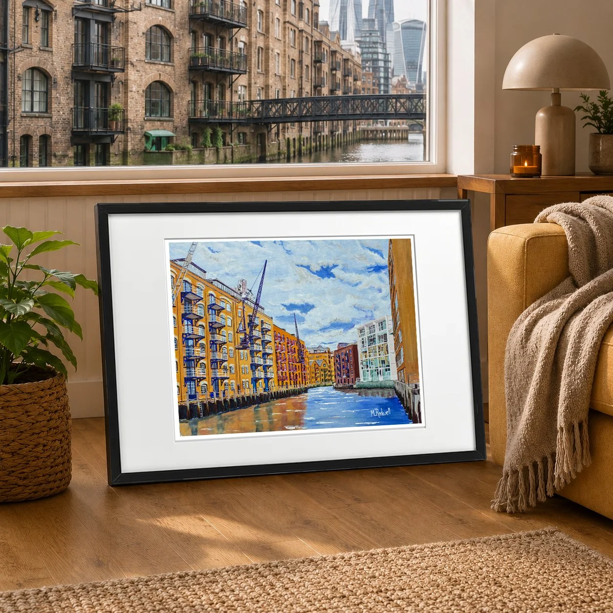 River Neckinger London Print by Magnus Rodwell