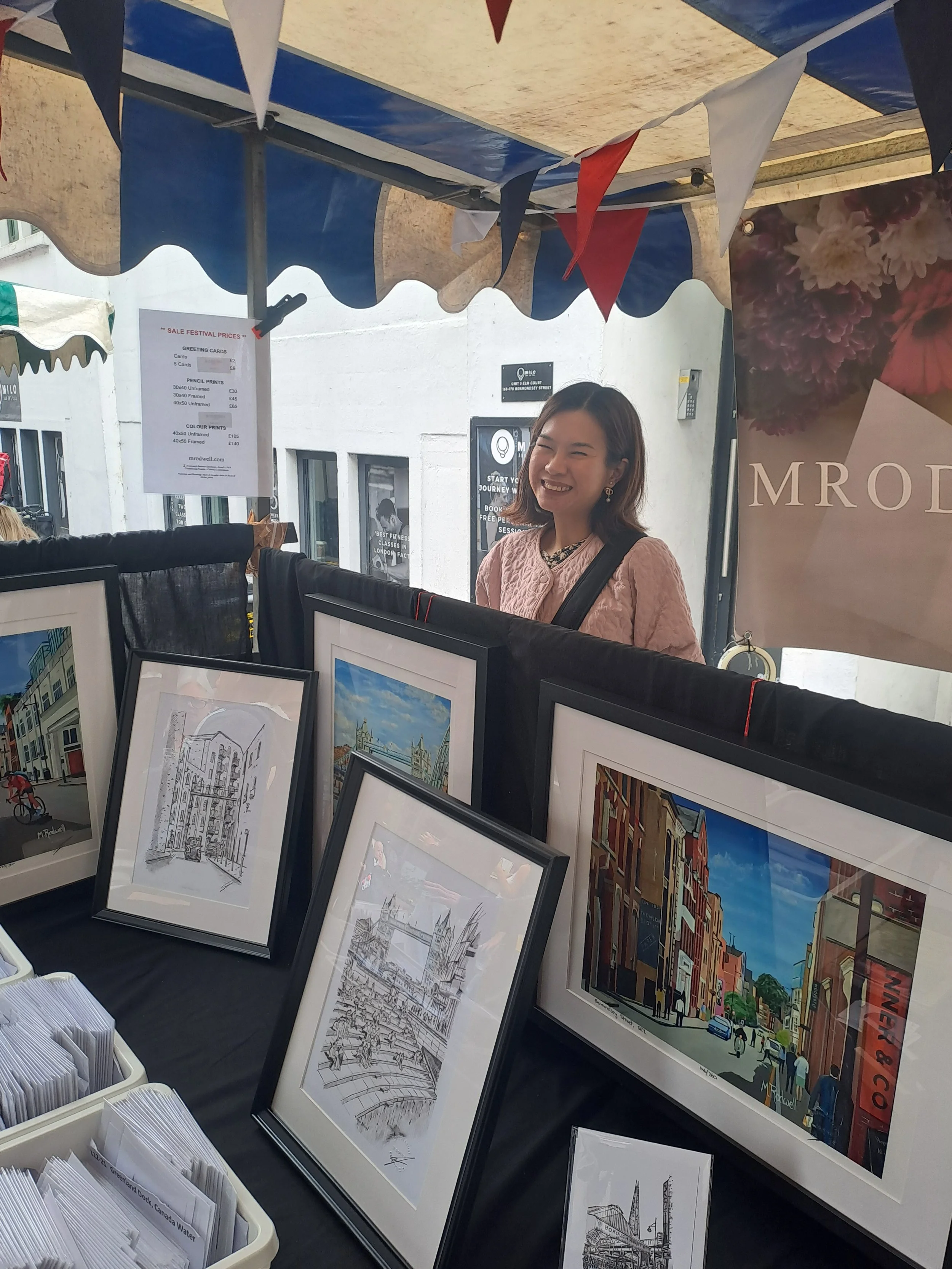 Bermondsey Artist Wife Helping at Festival