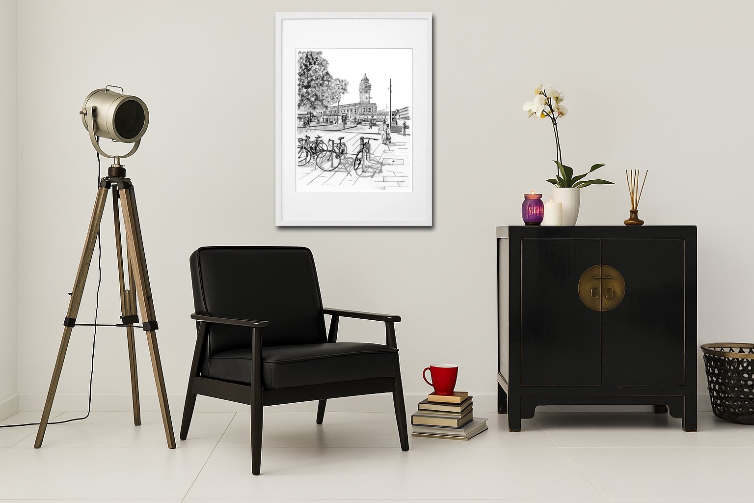 Interior Inspiration London Brixton Pencil Artwork