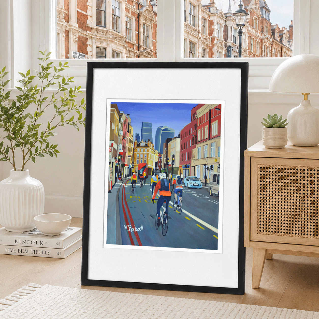 Borough High Street Commuter Cyclist by Magnus Rodwell