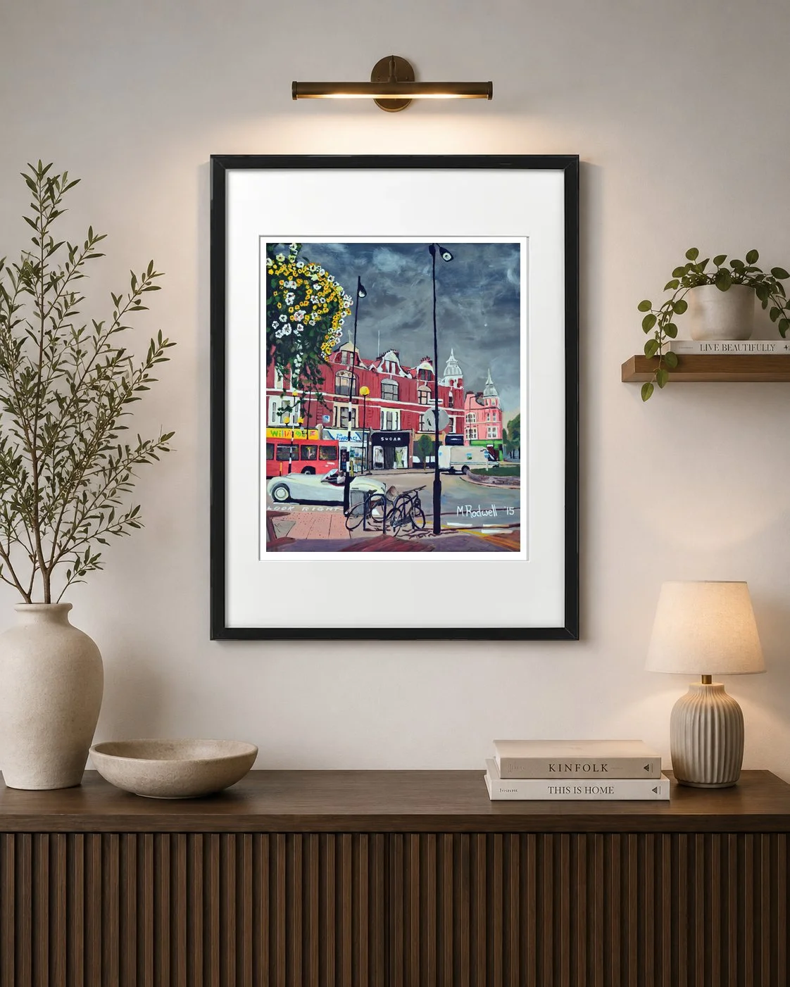 Goose Green East Dulwich High Street Colour Print  by Magnus Rodwell