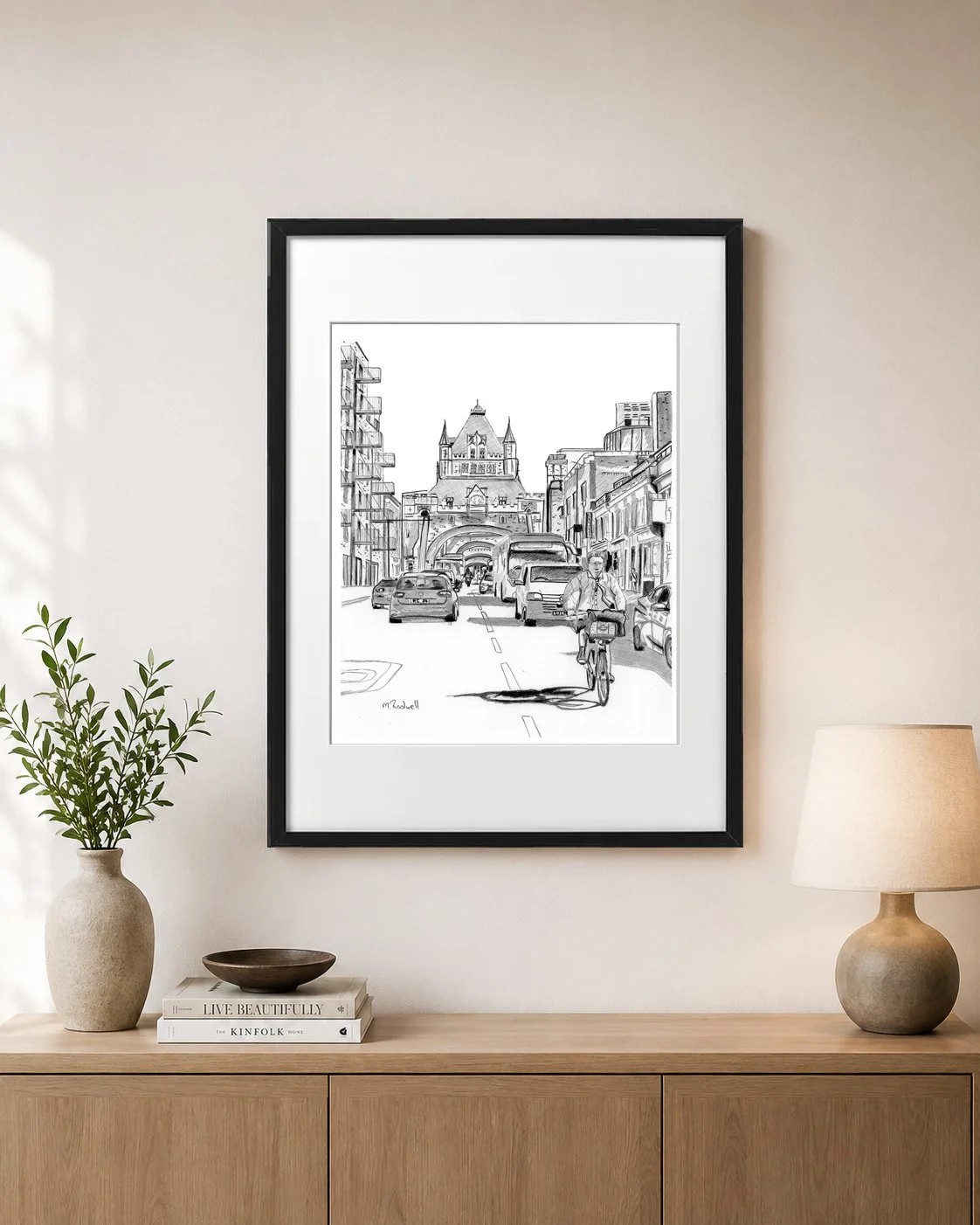 Tower Bridge Road City Slicker Pencil Print.jpg