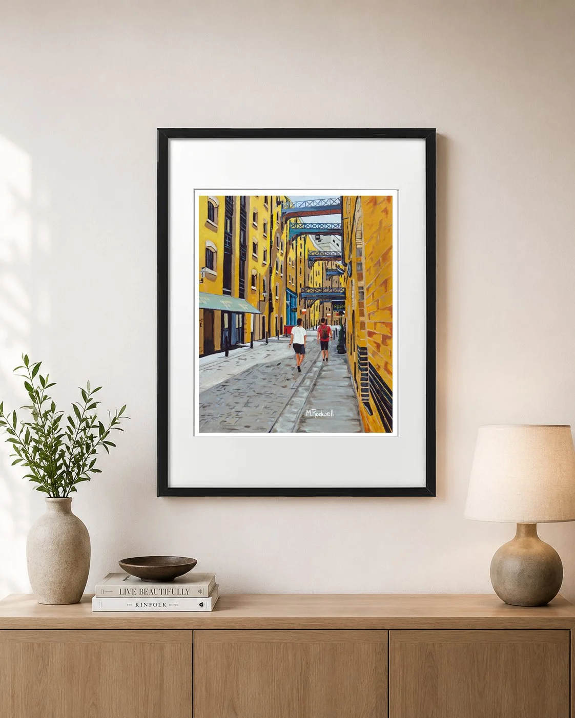 Shad Thames Bermondsey Artwork Print by M.Rodwell.jpg