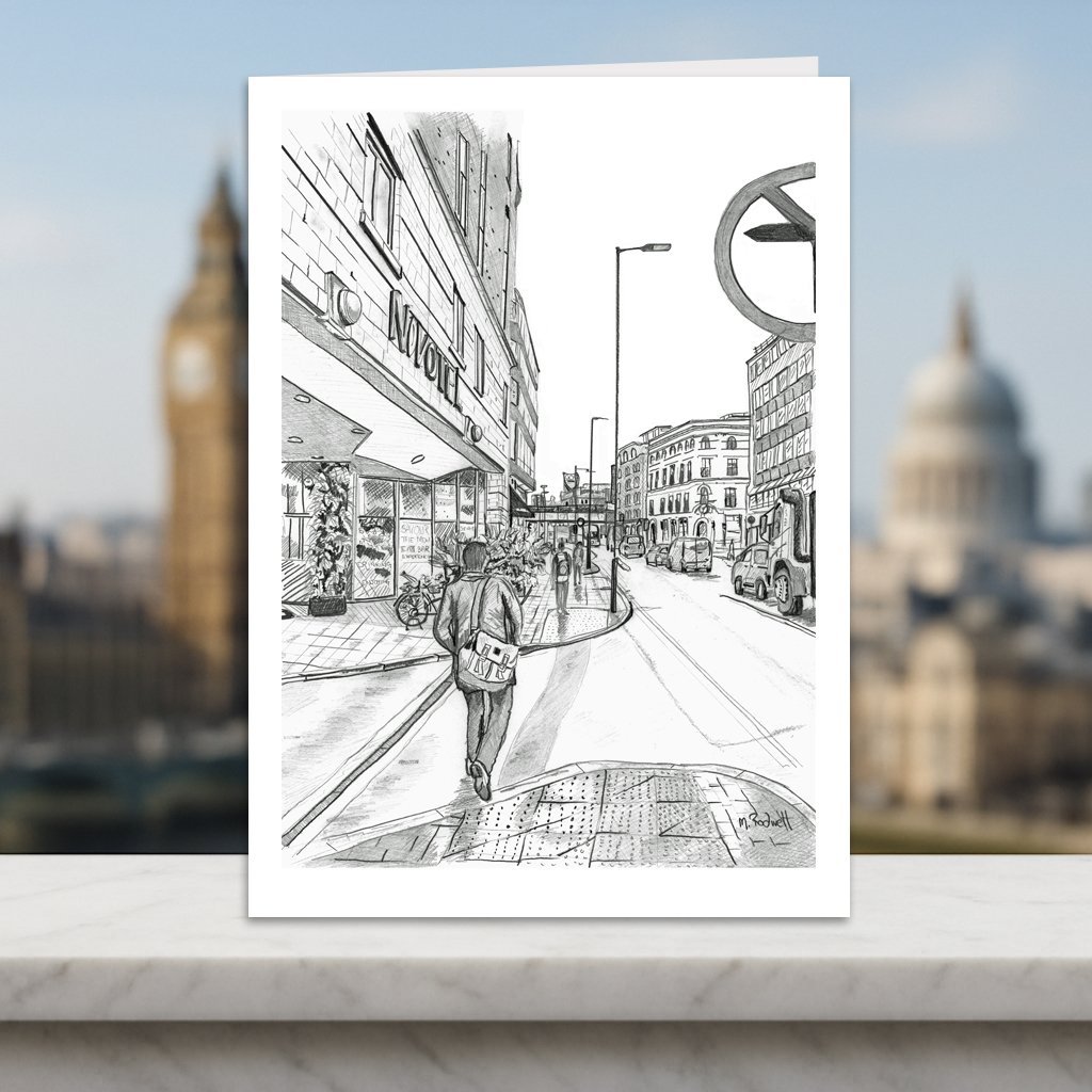 Southwark Bridge London Greeting Card Novotel, Blank Inside Card
