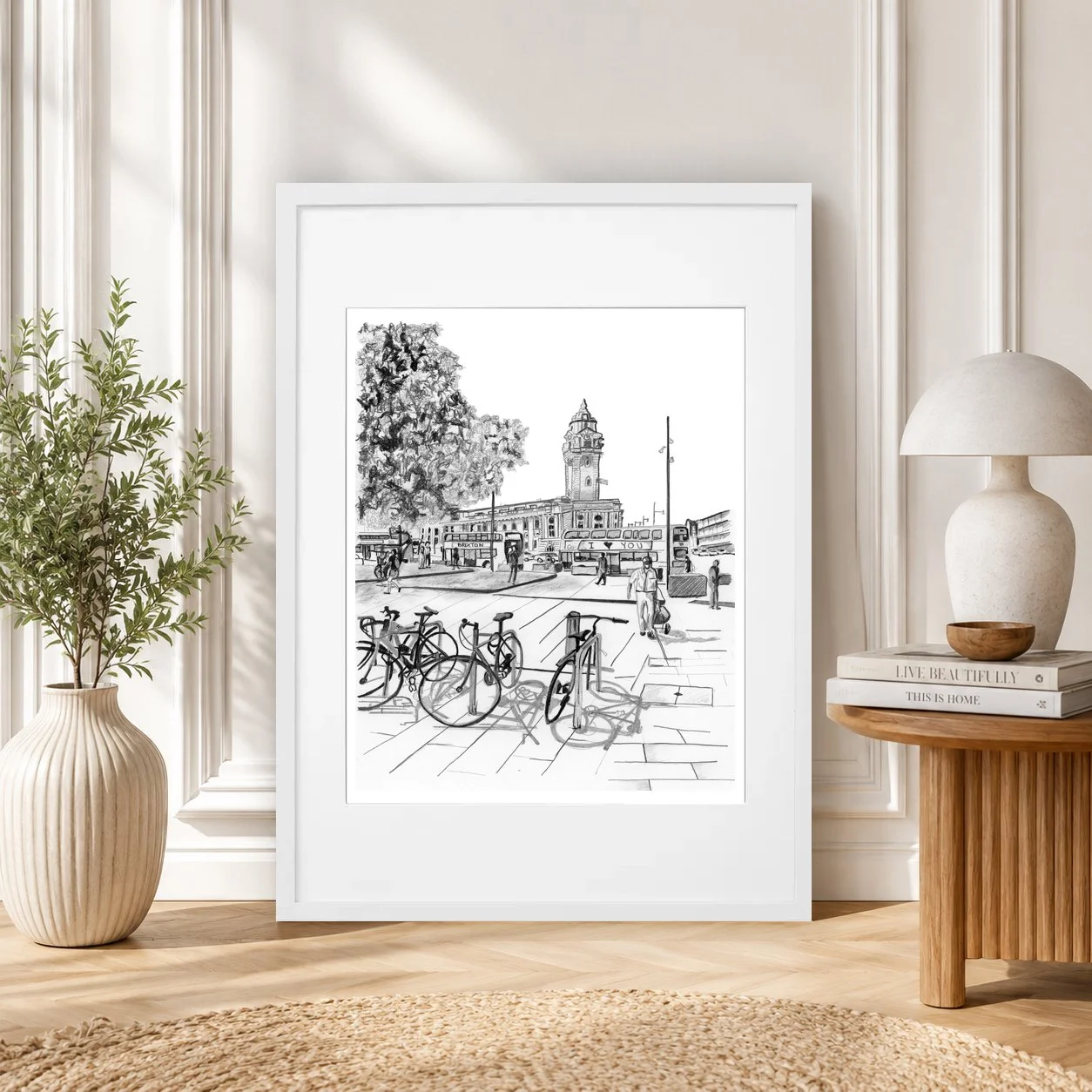 Brixton Town Hall Pencil Drawing London.jpg