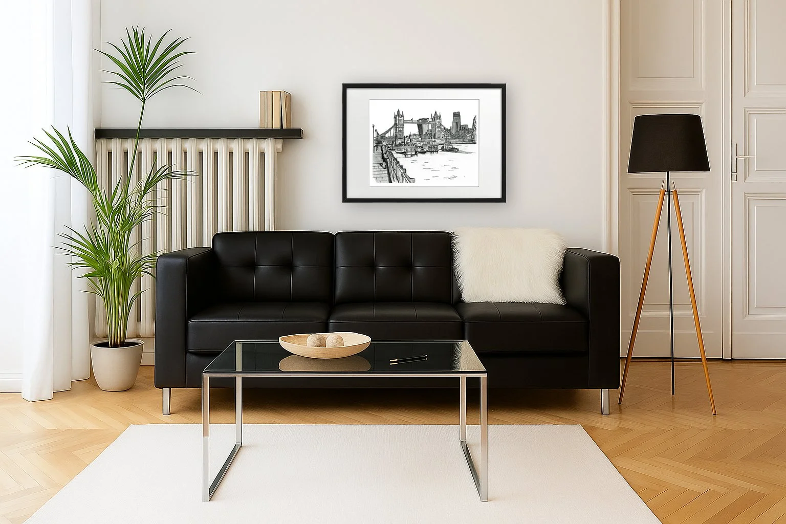 Tower Bridge Lady Wall Art Home Interior Prints