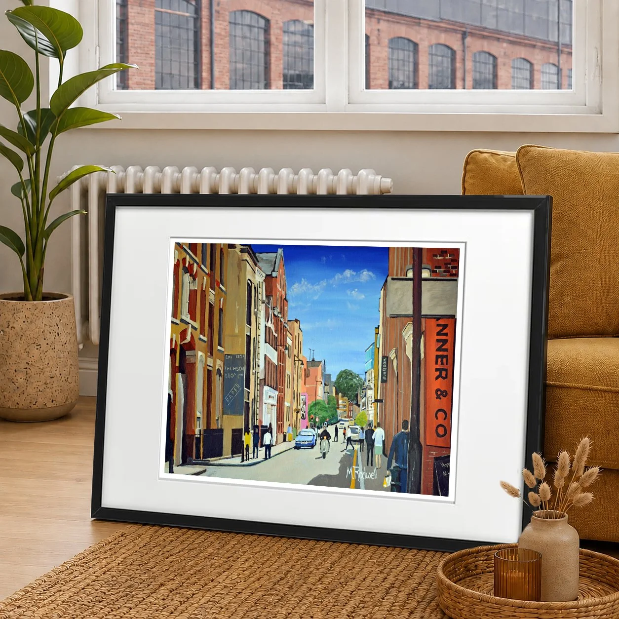 Bermondsey Street Street View Illustration by Magnus Rodwell