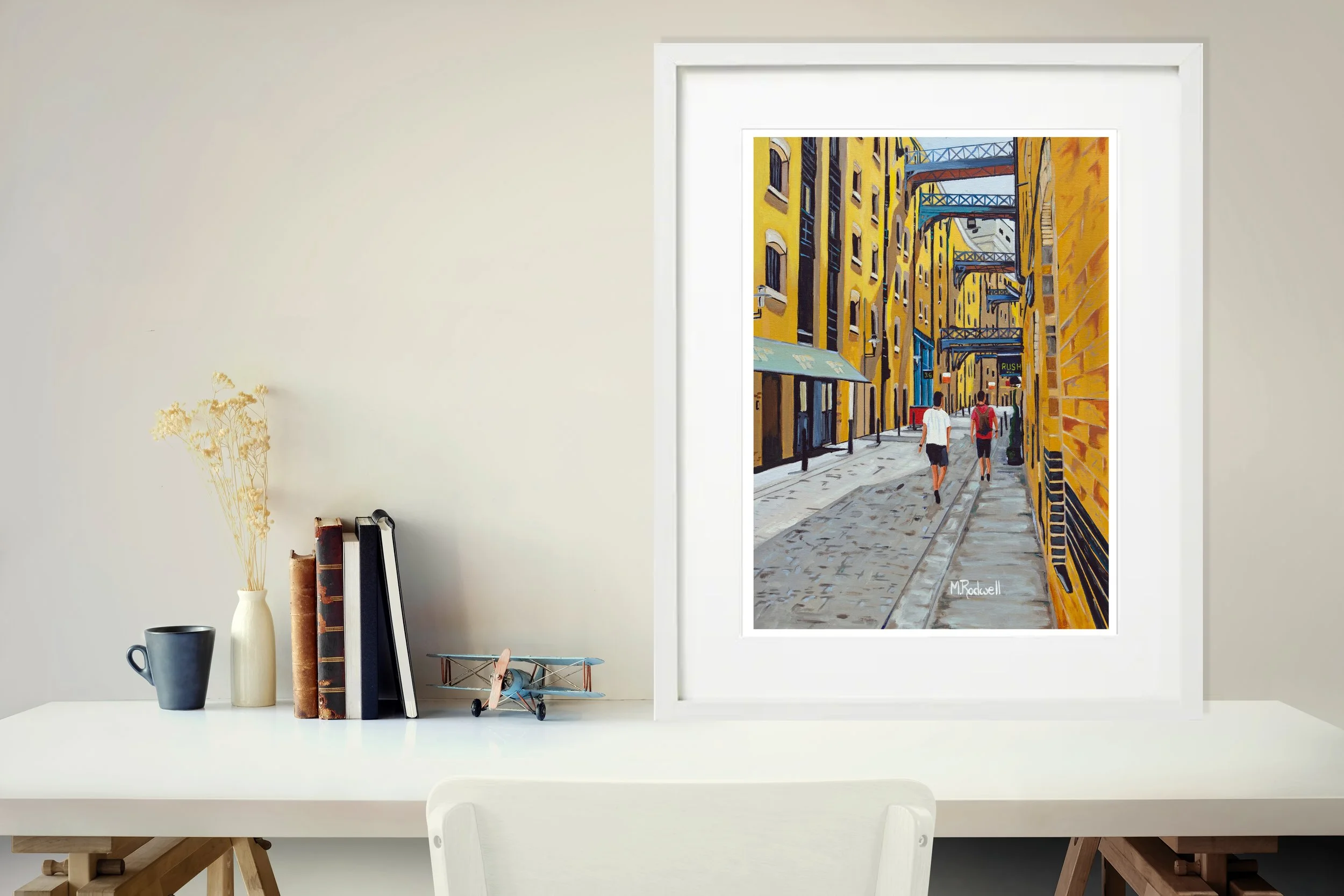 Shad Thames London Painting Illustration of Street