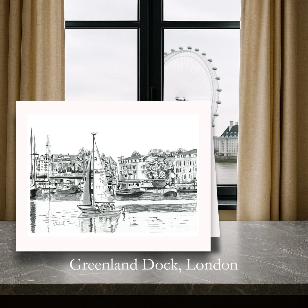 Greenland Dock, Rotherhithe - Greeting Cards