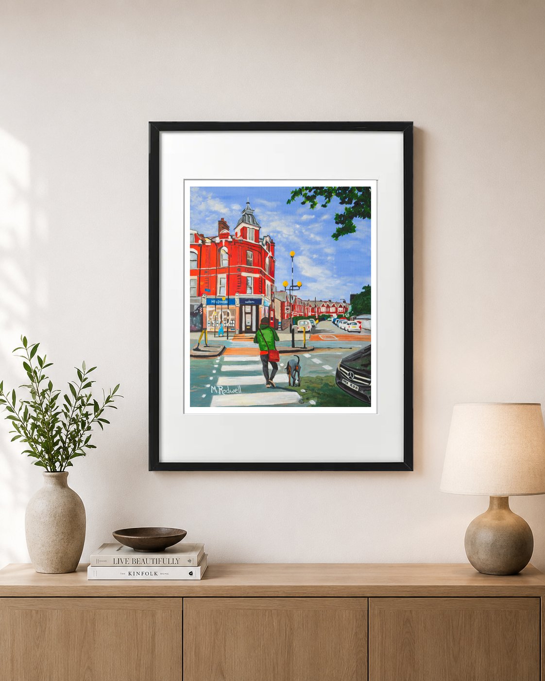 Grove Street East Dulwich Print White Frame.jpg