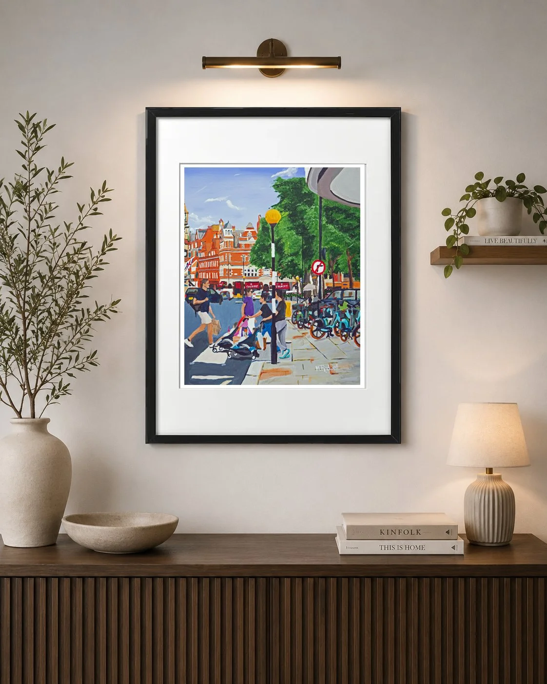 Chelsea Print.  Sloane Square Street illustration by London Artist Magnus Rodwell