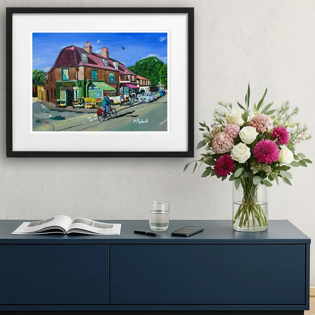 Dulwich Village Painting Illustration Wall Art For Sale