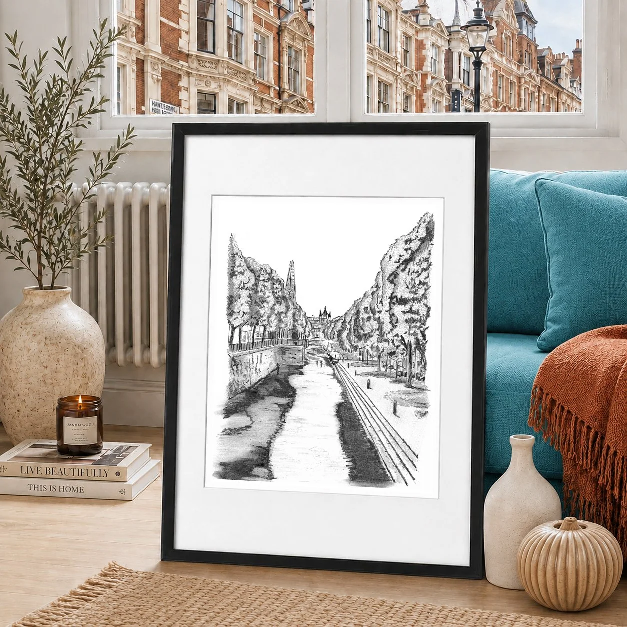 Ornamental Canal London Pencil Print.jpg