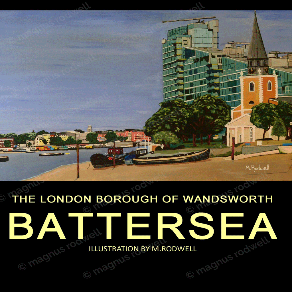 Battersea London Print by Magnus Rodwell