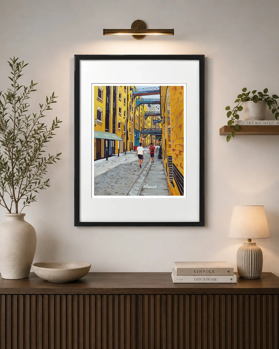 Shad Thame Print Bermondsey Illustration of the Warehouse Dock Apartments by Magnus Rodwell