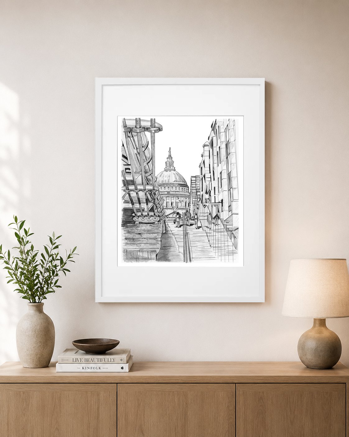 St Pauls Cathedral Steps London Wall Art by M.Rodwell.jpg