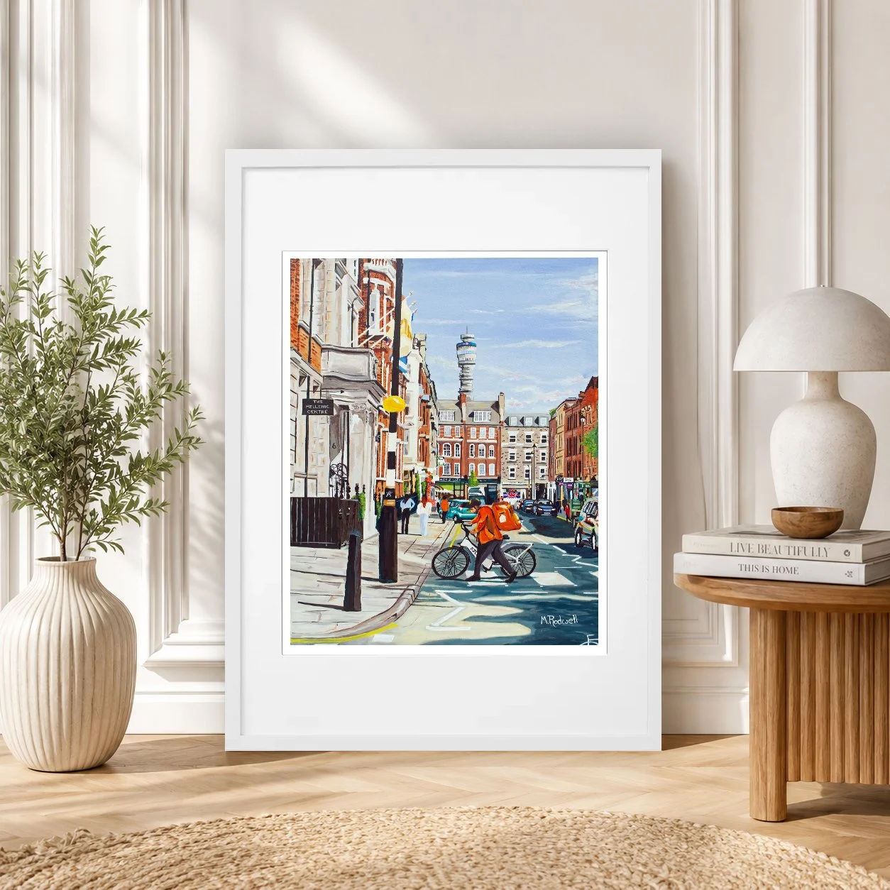 Paddington Street Print Artwork White Frame.jpg