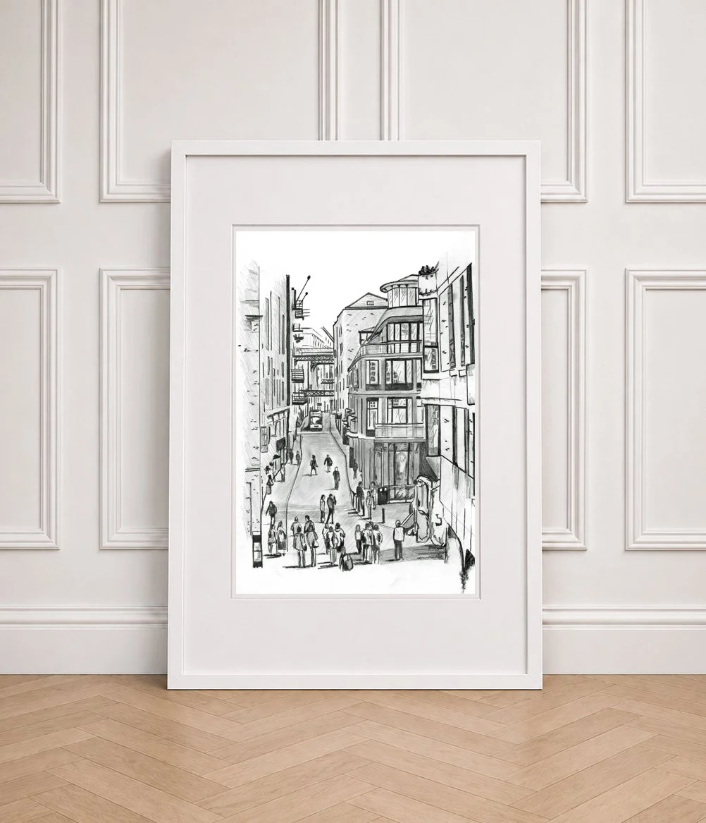 Shad Thame White Frame Wall Art of London.jpg