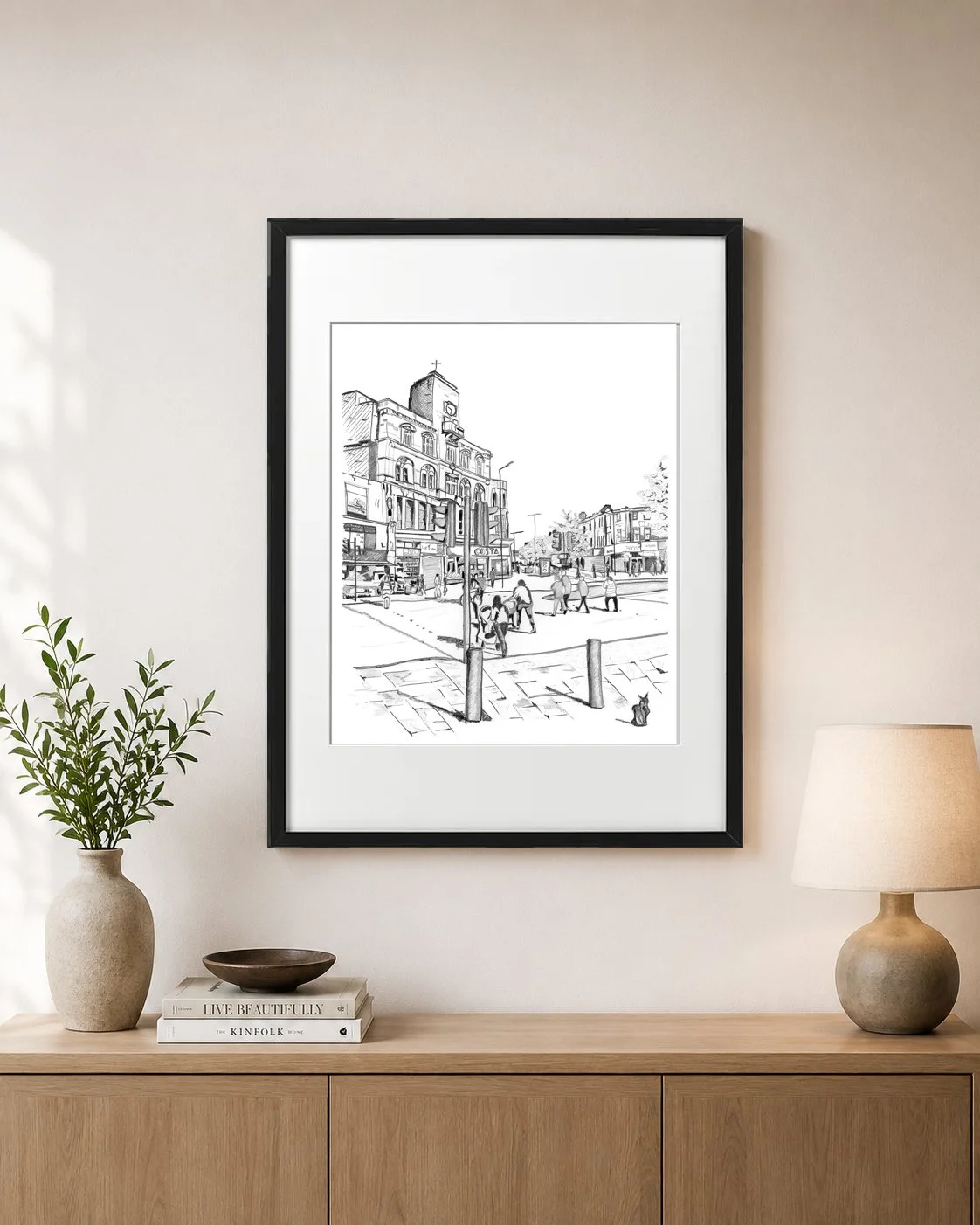 Peckham High Street Pencil Print London Artwork.jpg