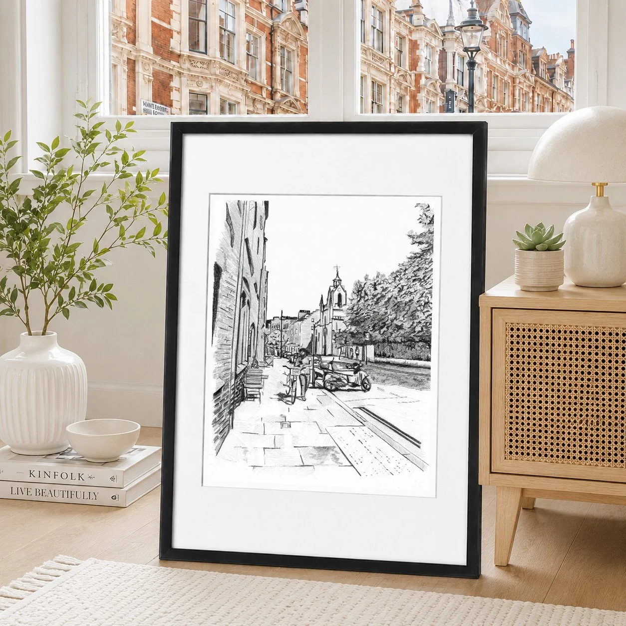 Bermondsey Street man and Cycle London Print.jpg