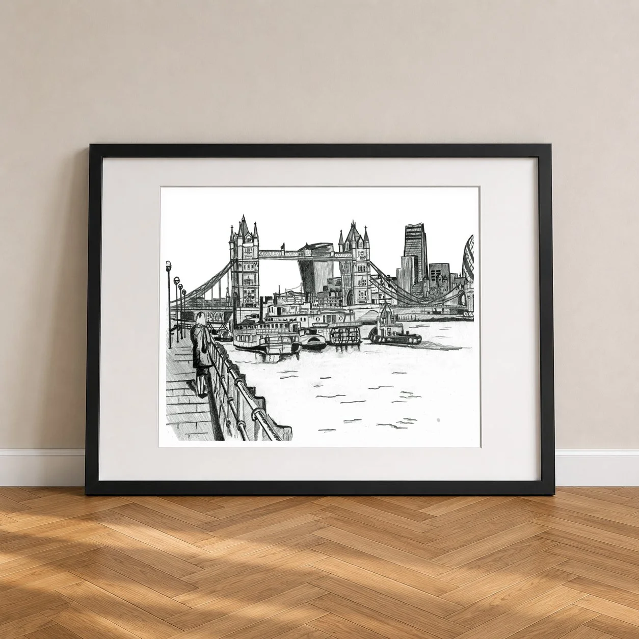Tower Bridge Pencil Print Artwork For Sale.jpg