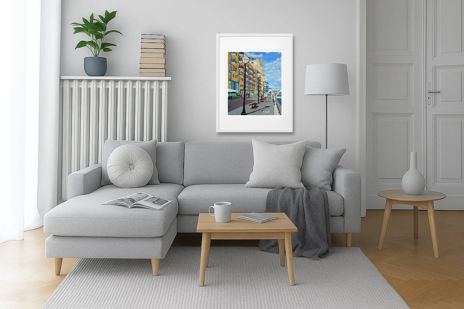 Butlers Wharf London Illustration.  Wall Art for the Home